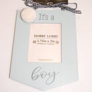 It's A Boy/Girl Ultrasound Frame NEW Blue Ornament Grandparent Gift Keepsake